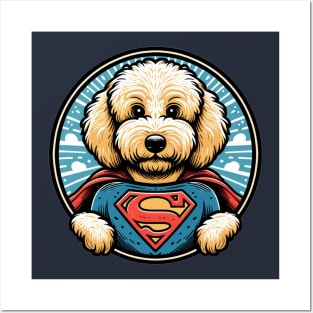 Super Doodle Dog Super Hero Art Posters and Art